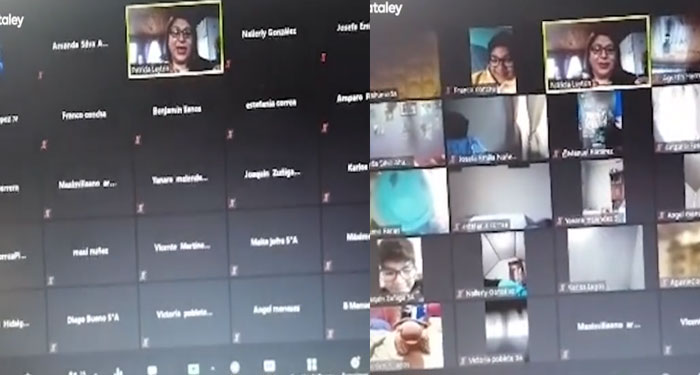 Maestra le hace una broma pesada a sus alumnos para que prendan la cámara en una clase virtual (Video)