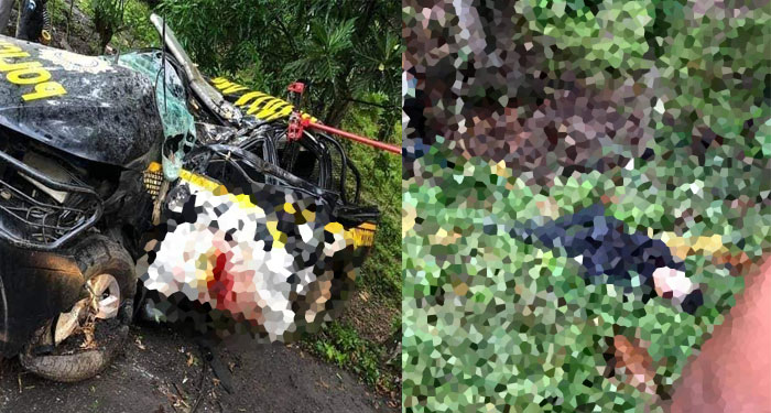 Dos agente de la PNC mueren en un fatal accidente en Izabal
