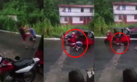 Momento exacto cuando Tuctuc le pasa las llantas encima a un hombre (Video)