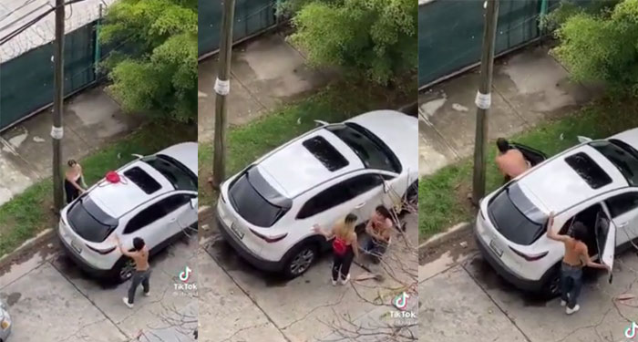 Mujer descubre que su novio le era infiel y todo se sale de control (Video)