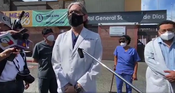 Hospital San Juan de Dios ya rebasó la capacidad para atender personas con Covid19 (Video)