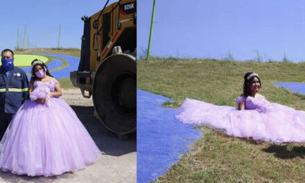 Quinceañera decide hacer su sesión de fotos en el basurero donde trabaja su padre