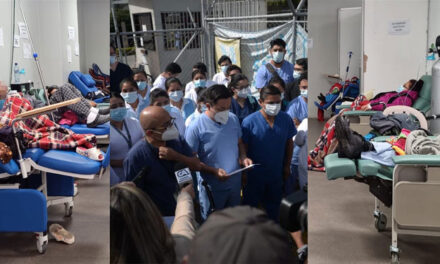 Hospital del Parque de la Industria colapsa de pacientes de Covid-19