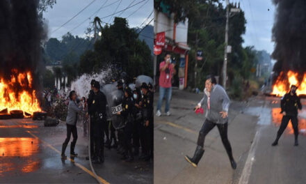Manifestación se sale de control y termina en fuertes disturbios