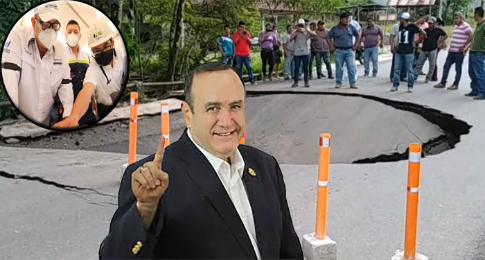 Se hunde puente en Ixcán inaugurado por Giammattei el año pasado (Video)