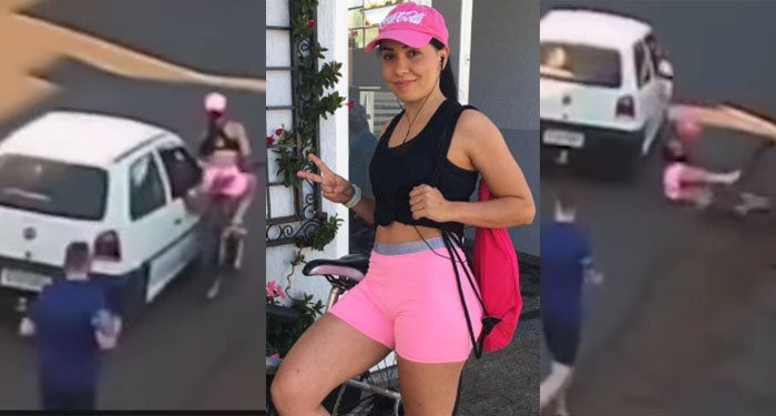 Mujer se accidenta al recibir acoso sexual por varios hombre (Video)