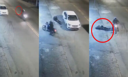 Momento exacto cuando conductor le disparó a ladrón (Video)