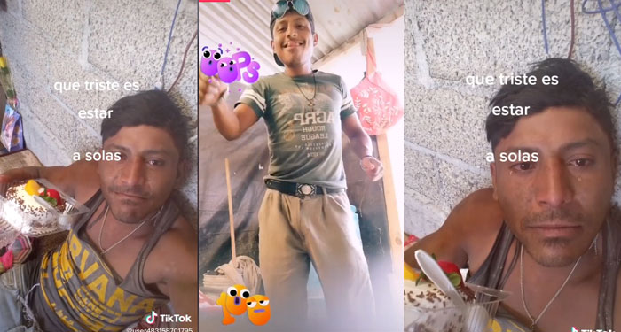 “No hay con quien compartir” Albañil rompe en llanto al festejar su cumpleaños solo (Video)