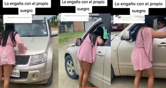 “Dame una última Oportunidad” Mujer engaña a su pareja con su suegro (Video)