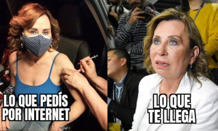 Le hacen memes a Sandra Torres durante su primera vacuna