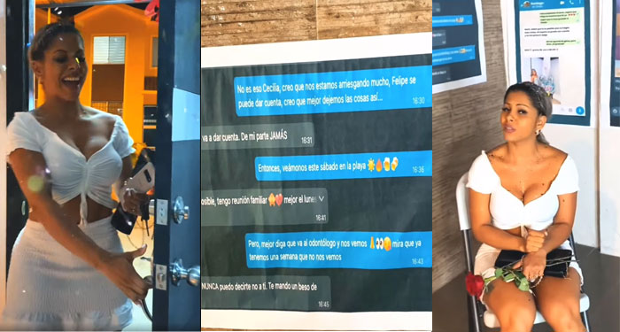 Hombre sorprende a su esposa siendo infiel con su mejor amigo el día de aniversario (Video)