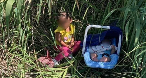 Coyote abandona a bebé de 3 meses y una niña de 2 años en el río grande de Texas