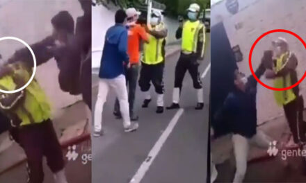 Fuerte pelea entre ciudadanos y PMT por colocar cepo (Video)