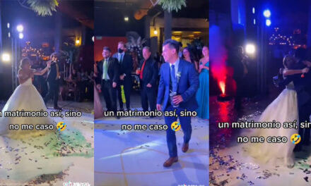 Fuerte batalla de rap entre novios el día de la boda se vuelve viral (Video)