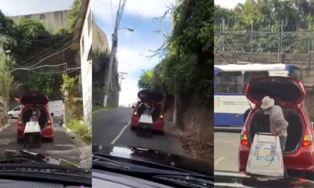 Persona de buen corazón le da “Jalón” un vendedor de helados en la zona 10 (Video)