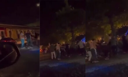 Pelea en el parque de la Antigua Guatemala se sale de control (Video)