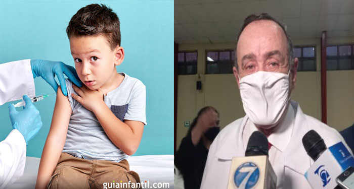 Giammattei busca adquirir dosis de Moderna para ser aplicada en niños de 6 a 11 años
