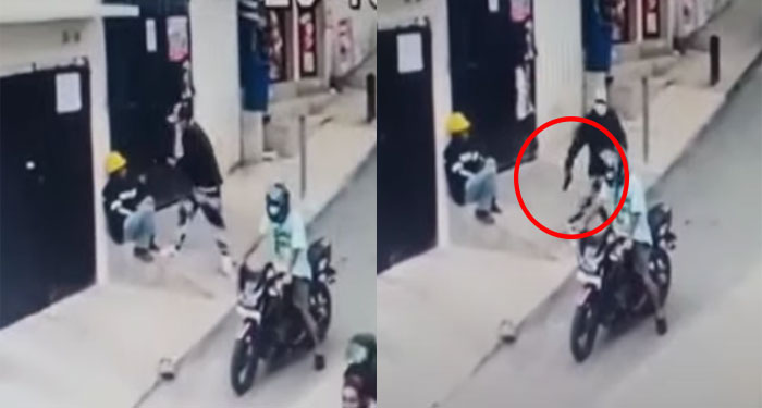 Con arma en mano motoladrones asaltan a peatones en la zona 13 (Video)