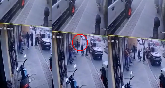 Momento en que criminal le disparó en la cabeza a un hombre en la zona 6 (Video)