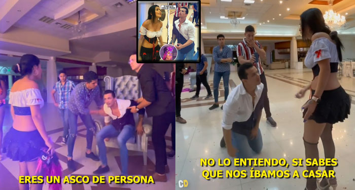 “Novio confiesa su infidelidad” Novia pierde el control y termina la relación (Video)