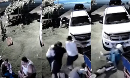 Momento exacto en que se desata una balacera en una celebración (Video)
