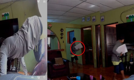 Ladrón entra a robar a una vivienda por la venta y se lleva una computadora (Video)