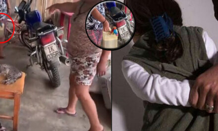 Niña cansada del abuso físico de sus abuelos maternos decide quemar la casa (Video)