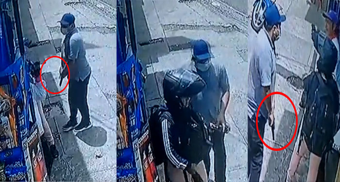Momento exacto en que ladrón roba dos teléfonos en la zona 11 (Video)
