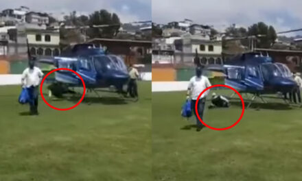 Viceministro del MAGA sufre caída al descender de Helicóptero (Video)