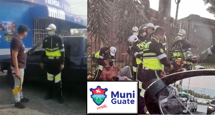 “Agente de tránsito es agredido” Municipalidad de Guatemala se pronuncia con fuertes declaraciones