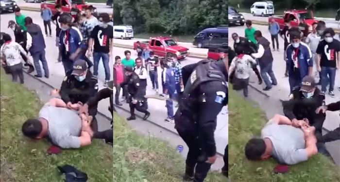 Ladrones son vapuleados en la Ruta Interamericana (Video)
