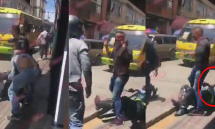 Motoristas agarran a golpes a un agente de tránsito por una multa (Video)