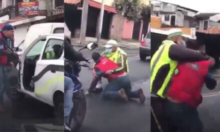 PMT golpean brutalmente a un ciudadano porque los grababa durante colocaban cepos (Video)