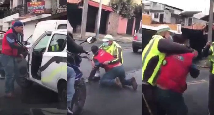 PMT golpean brutalmente a un ciudadano porque los grababa durante colocaban cepos (Video)