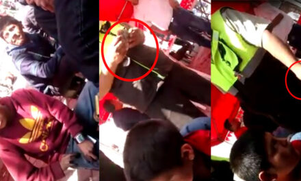 Momento en que MPT le quita el dinero a los lustradores en el mercado de Tecpán (Video)