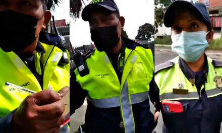 Ciudadano confronta a PMT por anotar sus placas en un papel sin motivo alguno (Vídeo)