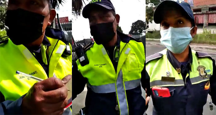 Ciudadano confronta a PMT por anotar sus placas en un papel sin motivo alguno (Vídeo)
