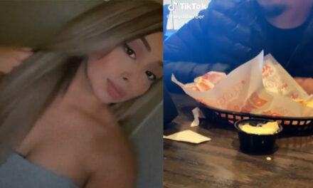 Tiktoker fue a una cita sin dinero y el hombre que la invitó a salir compró comida solo para él (Video)