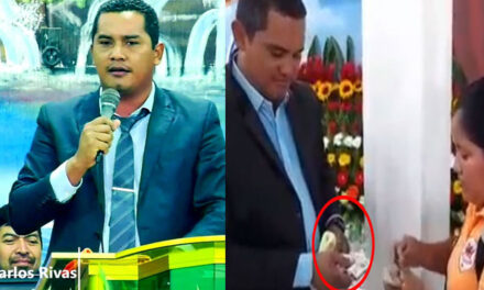 Pastor Carlos Rivas se pronuncia luego de ser grabado recibiendo fuerte cantidad de dinero (Video)