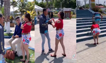 Hombre descubre a su novia con otro hombre y todo se sale de control (Video)