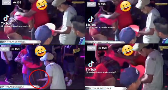 Mujer enseña de más en una fiesta y el video se vuelve viral (Video)