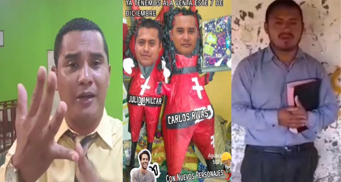 Hacen piñatas para la quema del diablo del Pastor Azotado y de Carlos Rivas (Video)