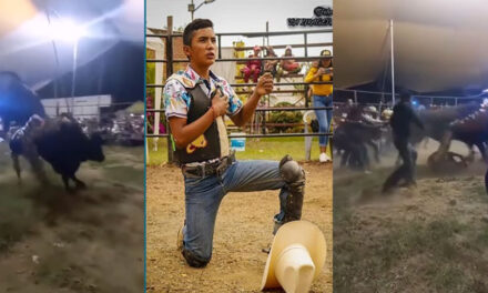 Jinete de 15 años muere “Aplastado” por un toro (Video)