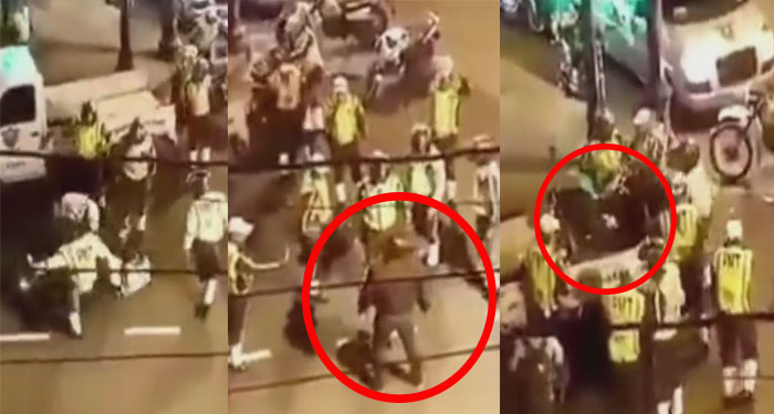 Se niega a pagar una multa y agentes de la PMT lo golpean brutalmente (Video)
