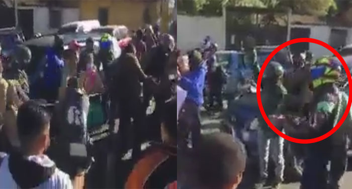 Motoristas y automovilistas se enfrentan a manifestantes de Codeca (Video)