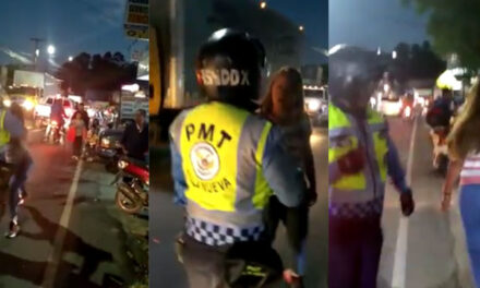 Mujer agrede a PMT tras colocarle una multa, la Municipalidad busca a la mujer (Video)