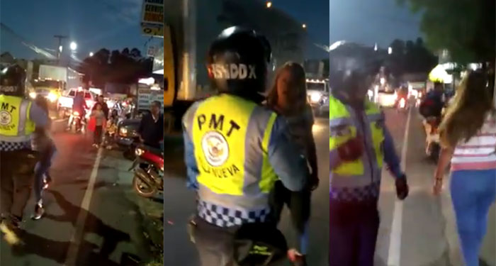 Mujer agrede a PMT tras colocarle una multa, la Municipalidad busca a la mujer (Video)