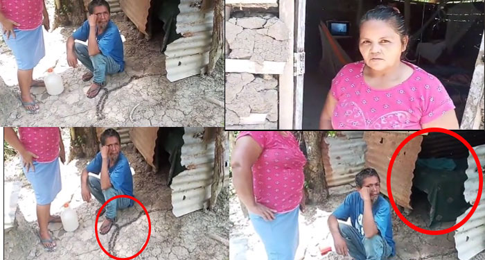 Hombre poseído asesinó a su madre y lleva 8 años amarrado con cadena (Video)
