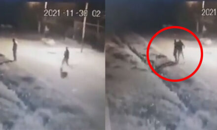 Momento en que hombre asesinó a su vecino de 40 puñaladas (Video)