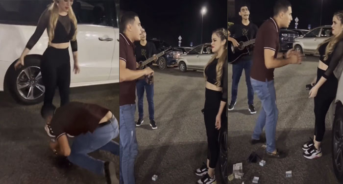Hombre enamorado le pide matrimonio a su novia y ella lo rechaza (Video)